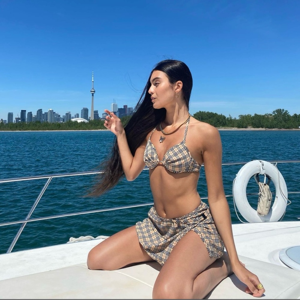 Chic Checkered Bikini Set